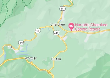 cherokee nc google map