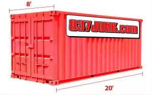 8x20 portable storage container