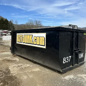 roll off dumpster on our commercial property