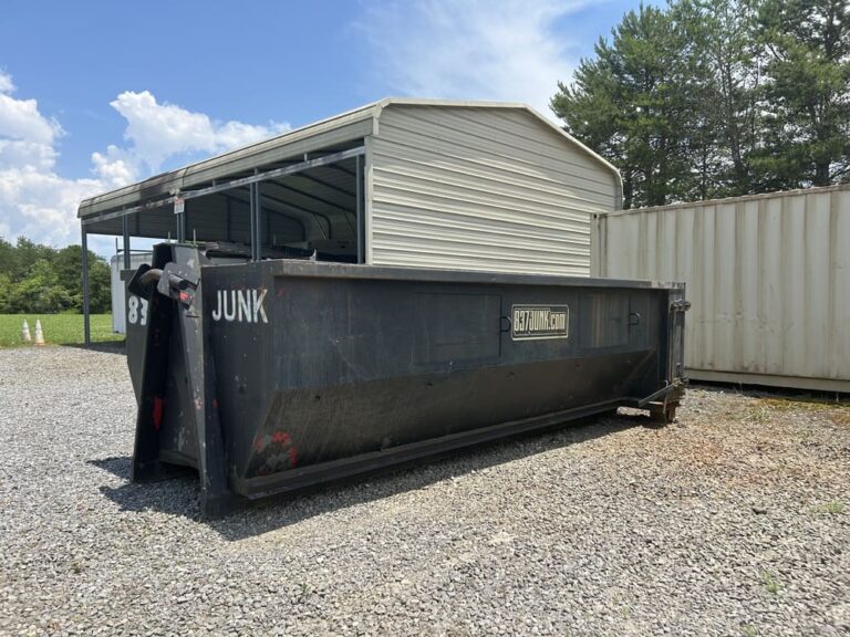 837JUNK residential dumpster placed at a local property