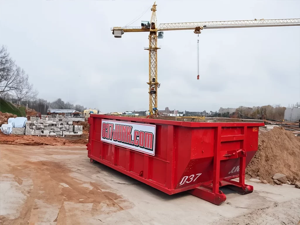 construction dumpster on a jobsite