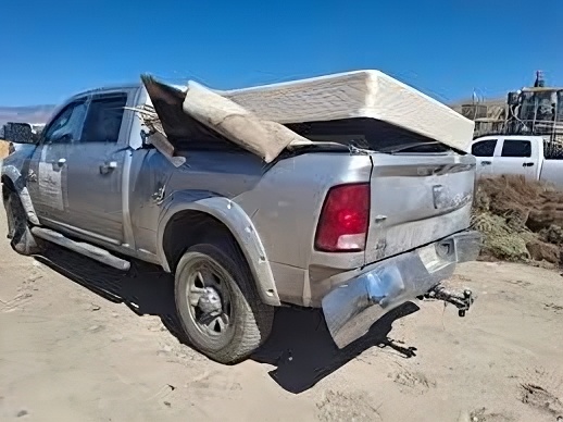 pick up truck headed to the transfer station